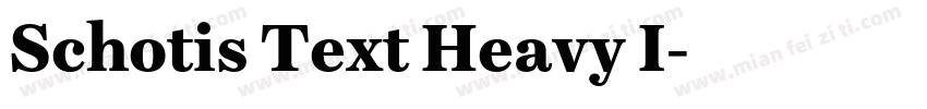 Schotis Text Heavy I字体转换